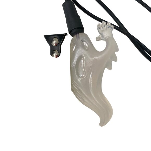 Halloween 34 Ghosts LED String Lights Purple White Glow Table Decor 10ft - Picture 4 of 4